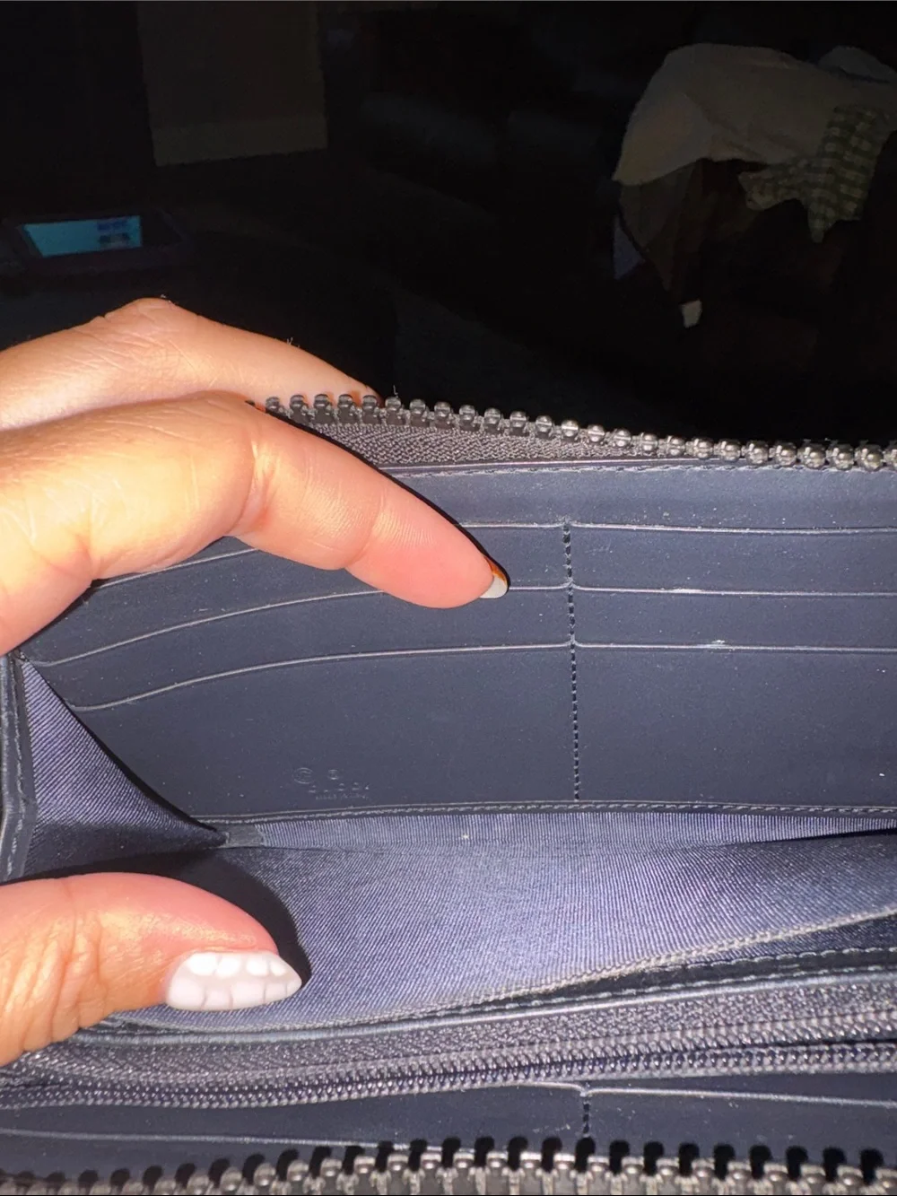 Gucci Bloom wallet- Blue